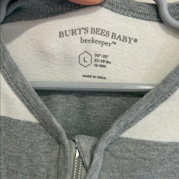 Burt's Bees Baby Sleep Sack LOT-2, Size Large 12-18M Organic Cotton Beekeeper - Picture 4 of 6